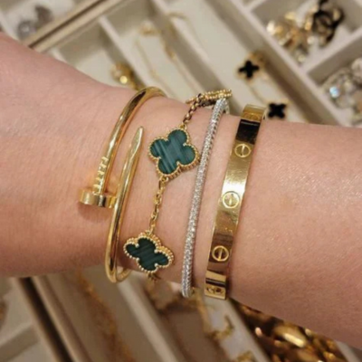 KLAVER Armband | Zilver