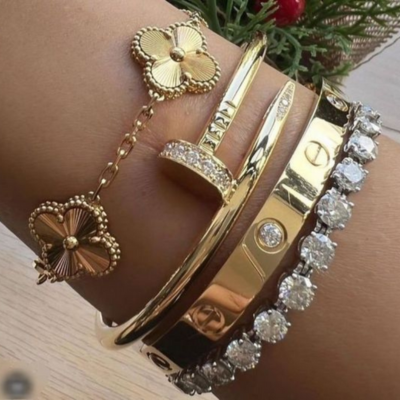KLAVER Armband | Zilver