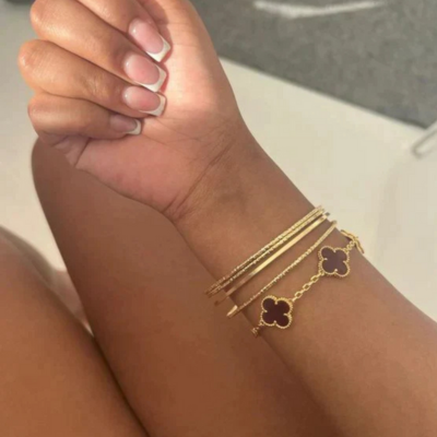 KLAVER Armband | Zilver