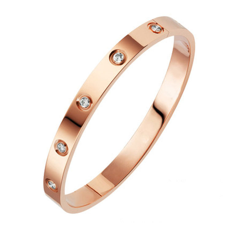 FINET Luxe Armband met Zirkoon | Goud