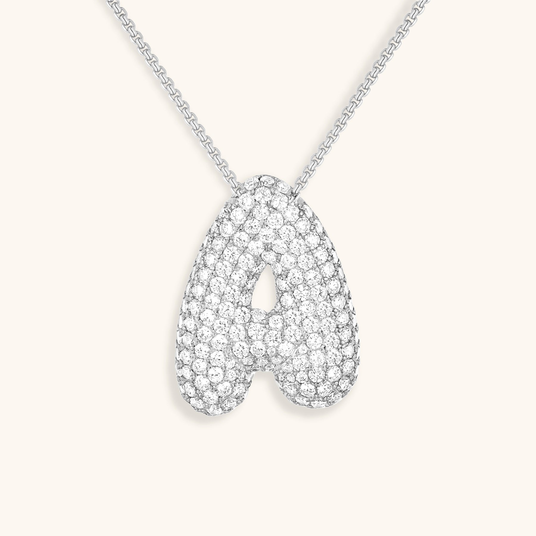 BUBBLE | Initiaal Diamant Ketting