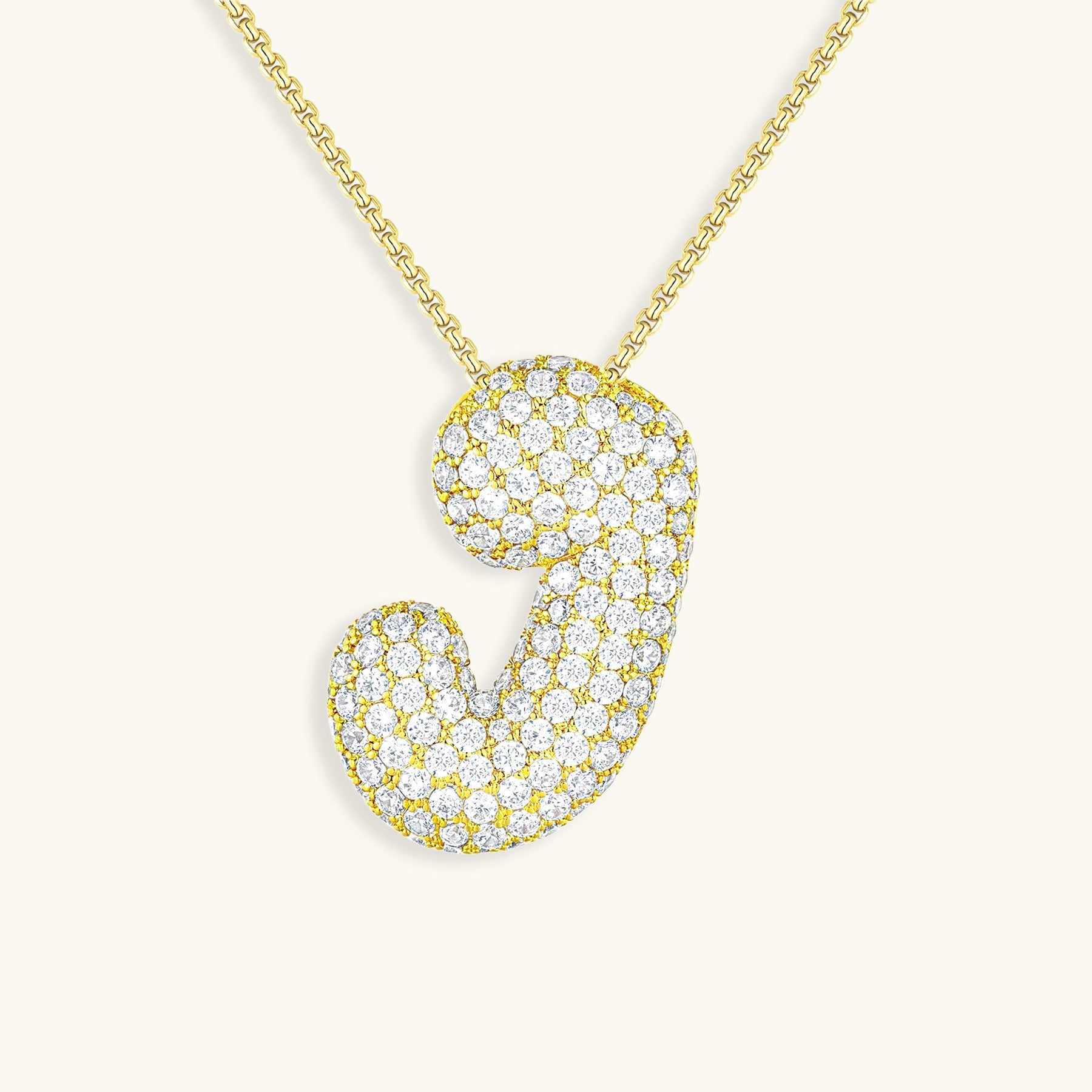 BUBBLE | Initiaal Diamant Ketting