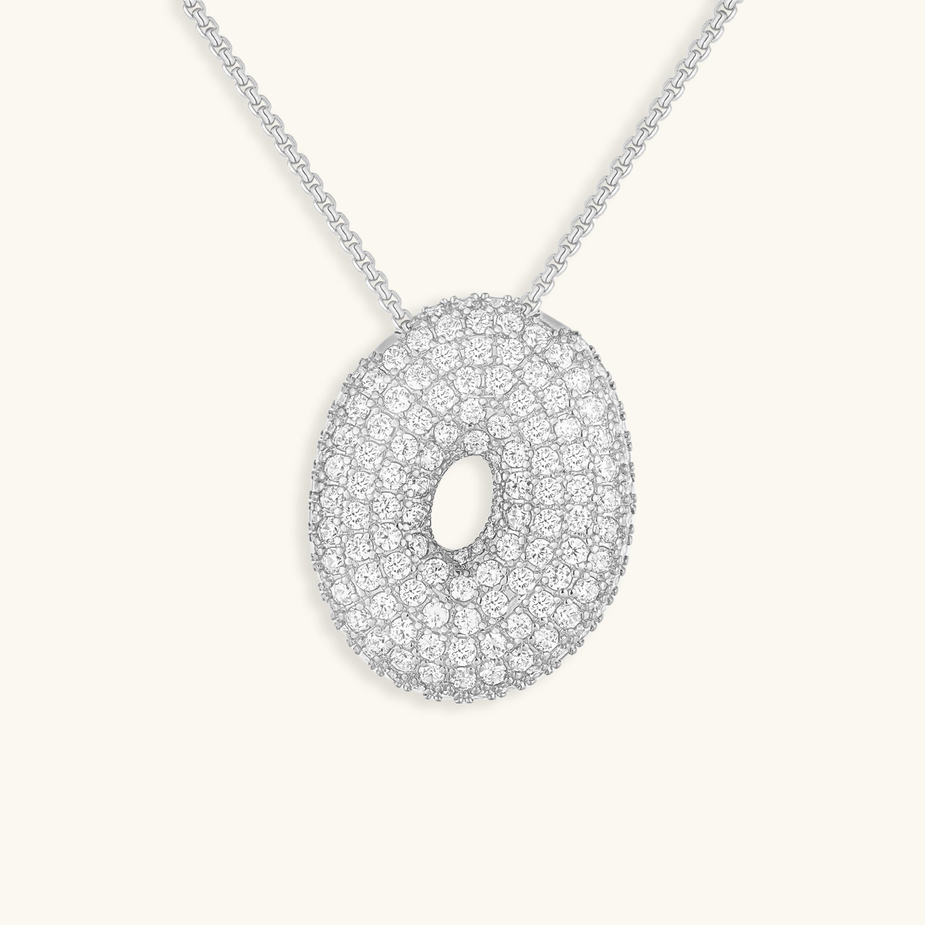 BUBBLE | Initiaal Diamant Ketting