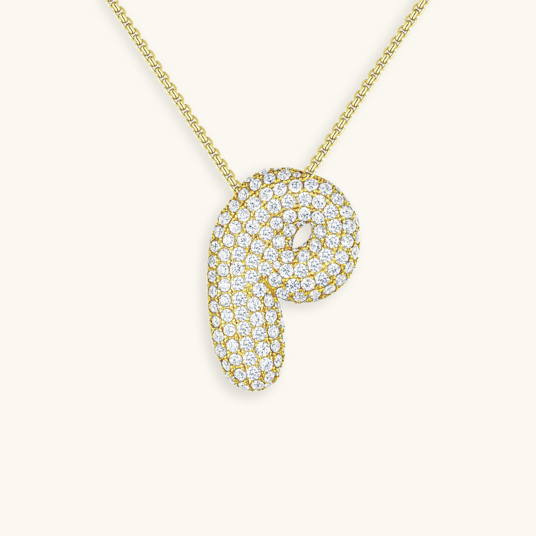 BUBBLE | Initiaal Diamant Ketting