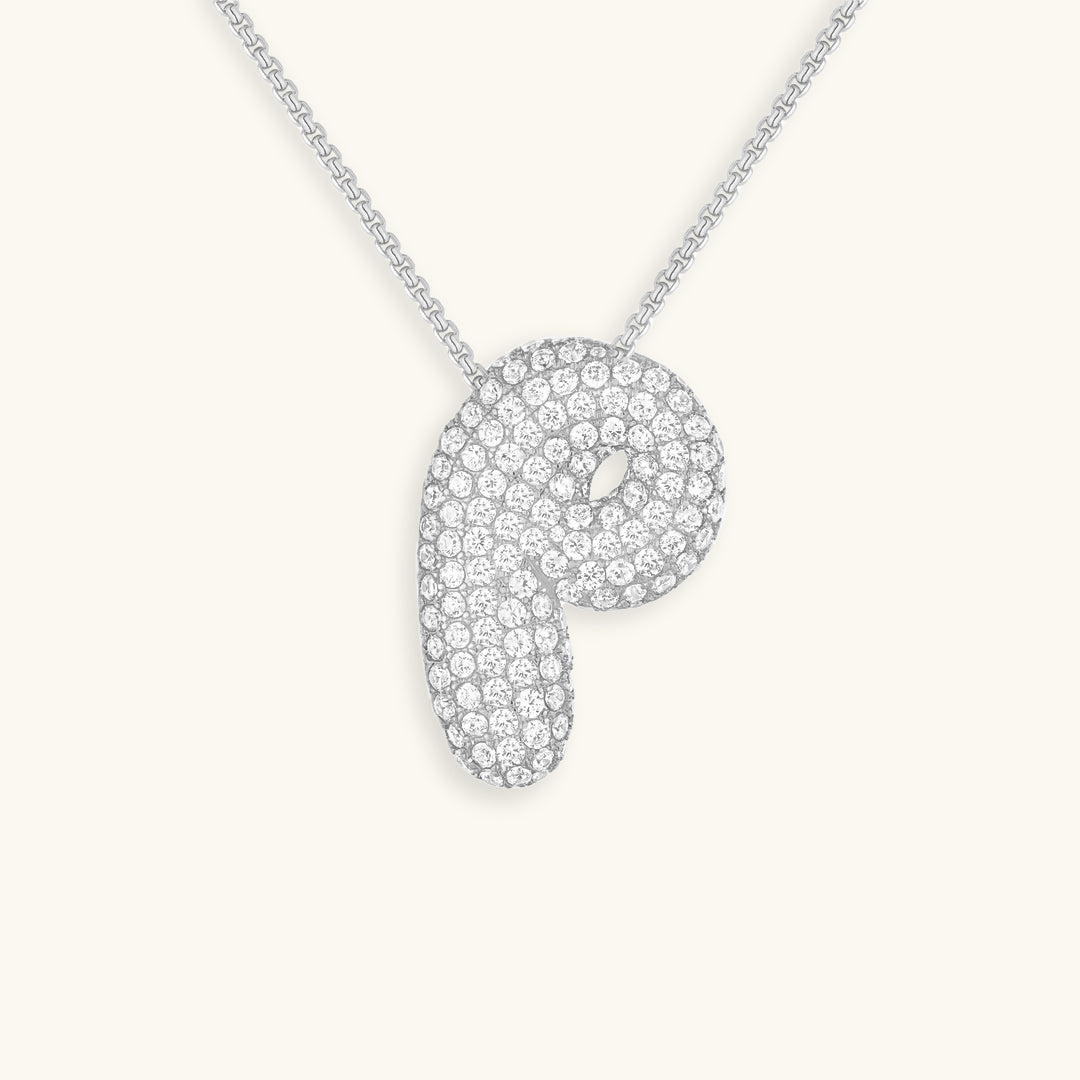 BUBBLE | Initiaal Diamant Ketting