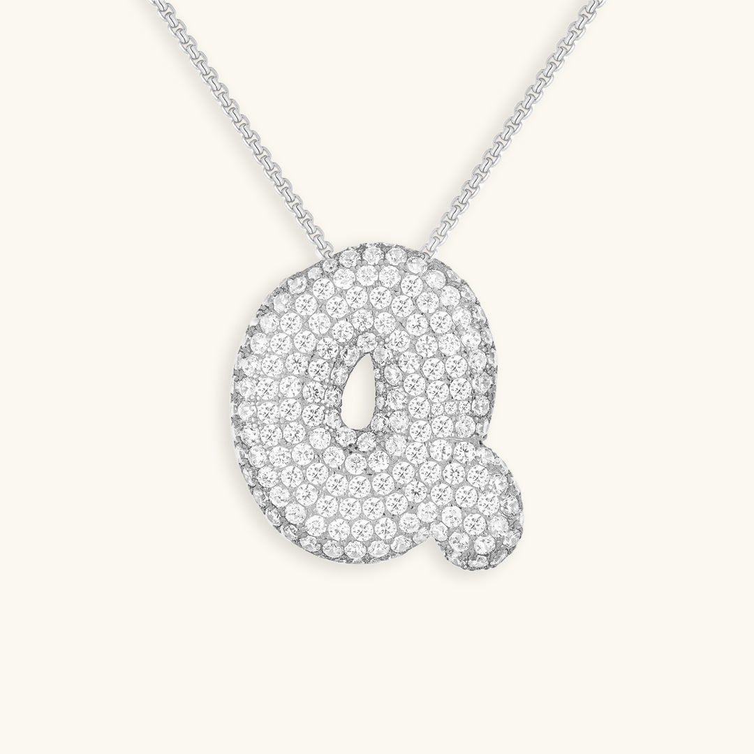 BUBBLE | Initiaal Diamant Ketting