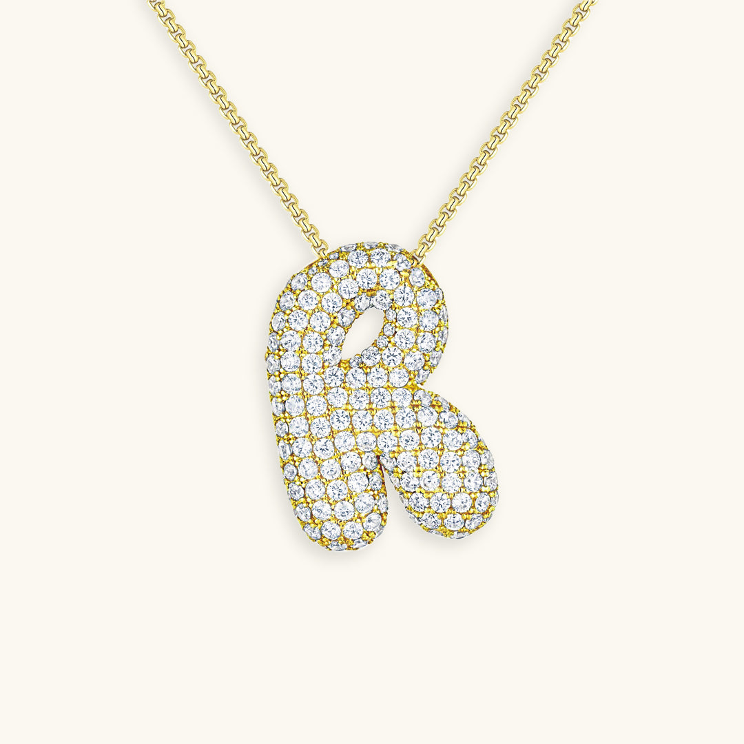 BUBBLE | Initiaal Diamant Ketting