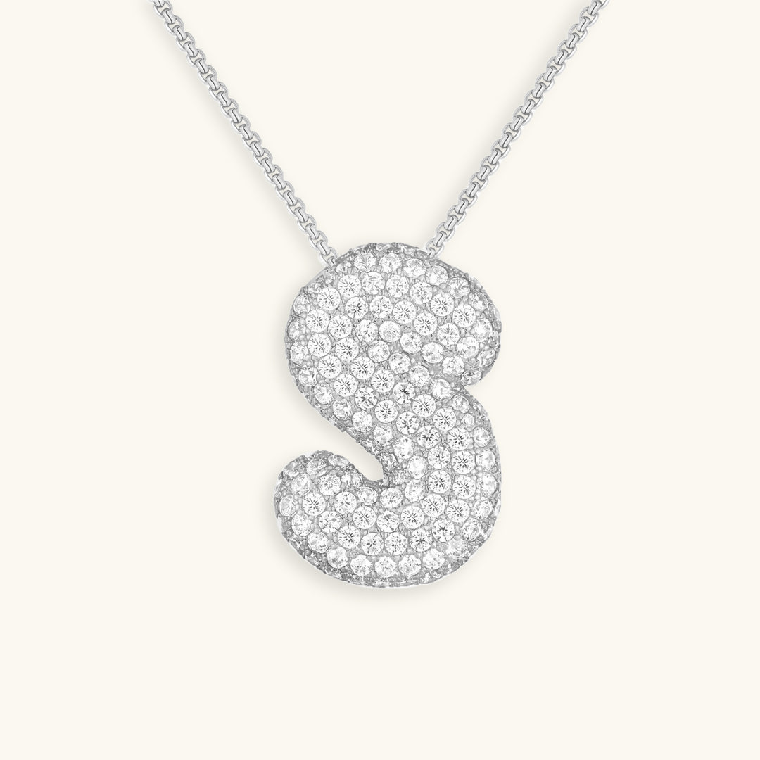 BUBBLE | Initiaal Diamant Ketting