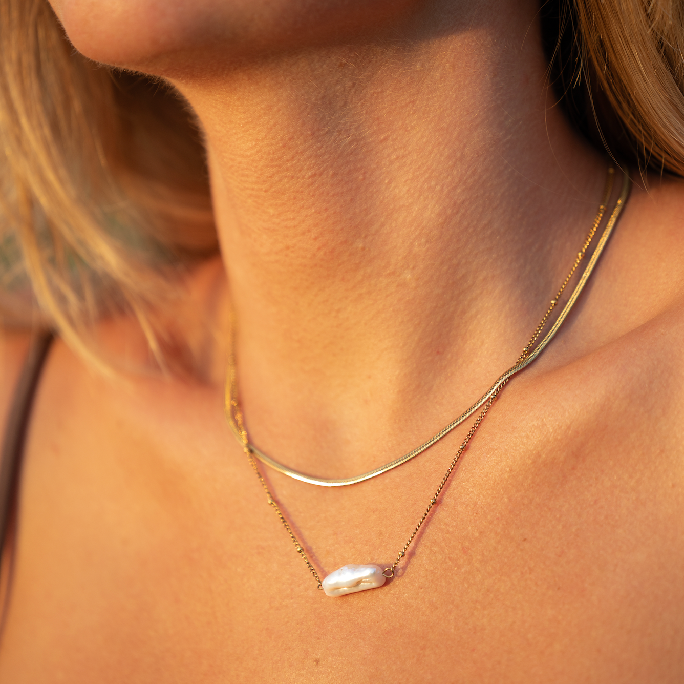 Helios Pearl Necklace