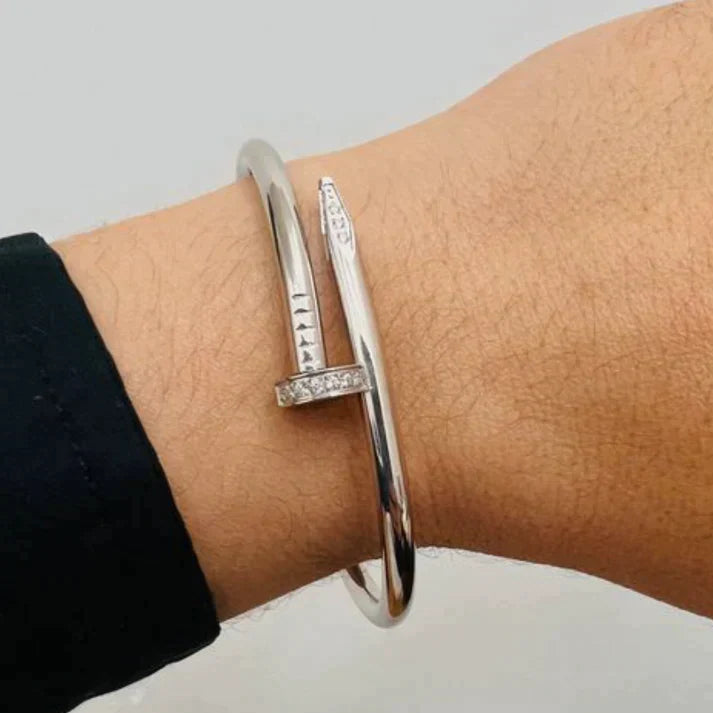 SPIJKER Elegante Armband met Zirkoon | Zilver