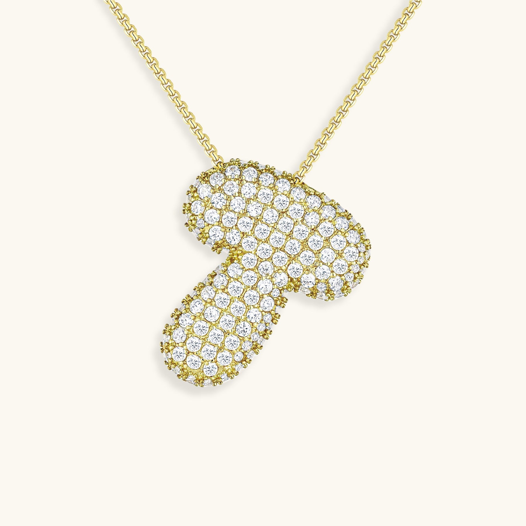 BUBBLE | Initiaal Diamant Ketting