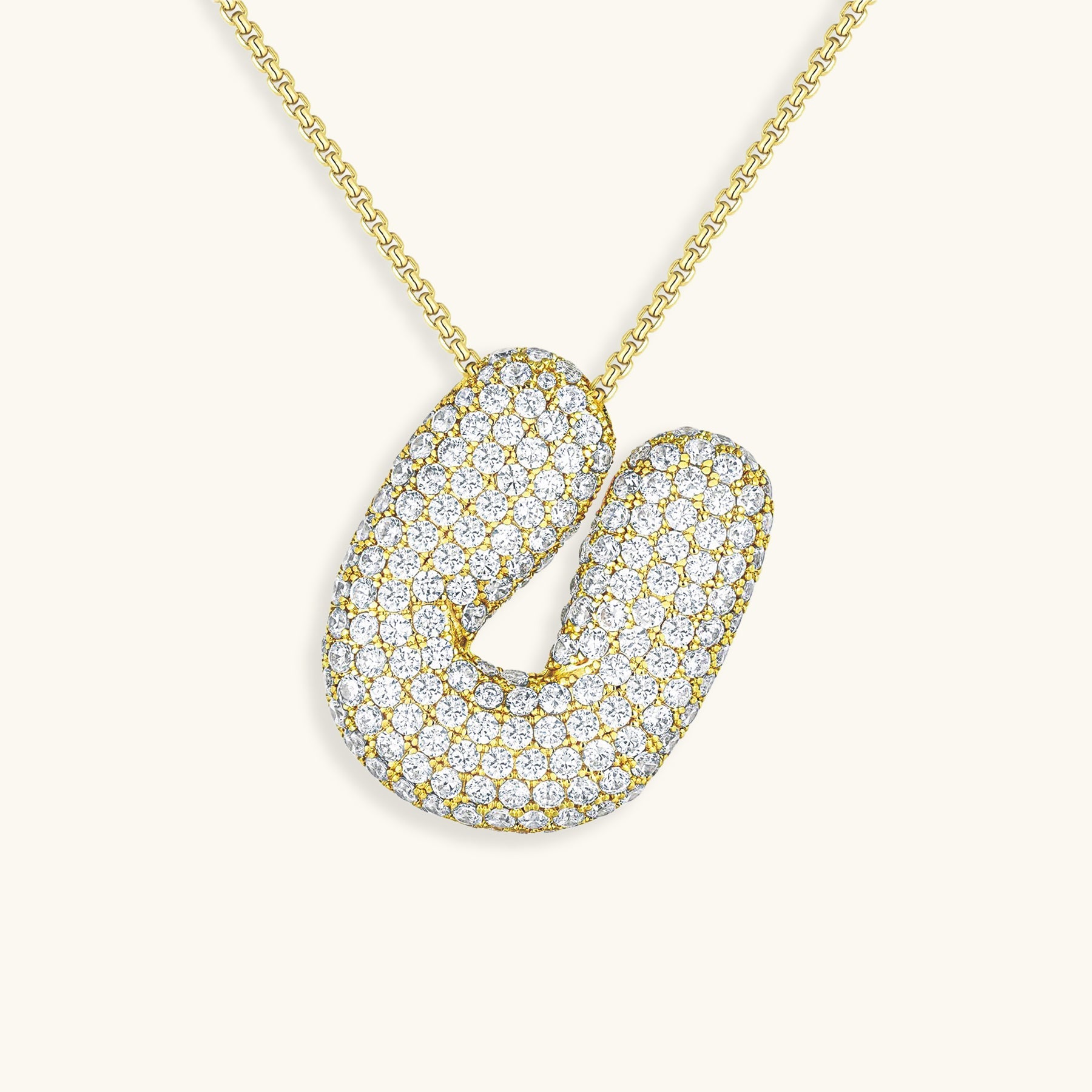 BUBBLE | Initiaal Diamant Ketting