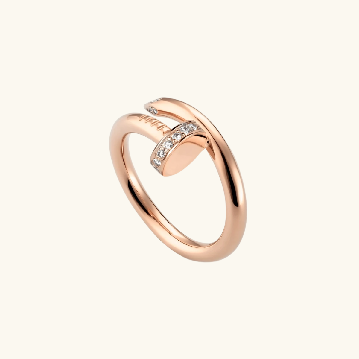 SPIJKER Diamanten Ring | Roségoud