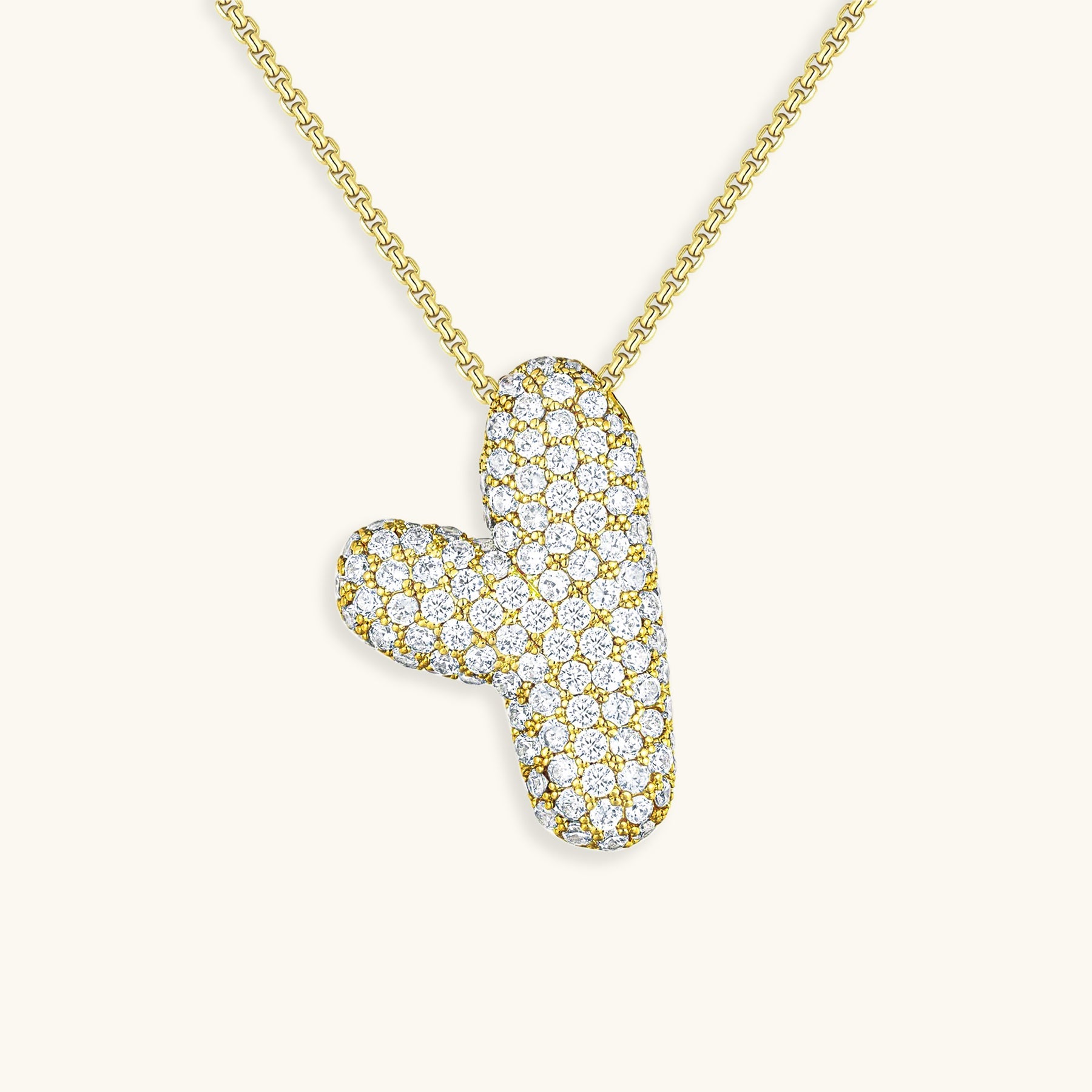 BUBBLE | Initiaal Diamant Ketting