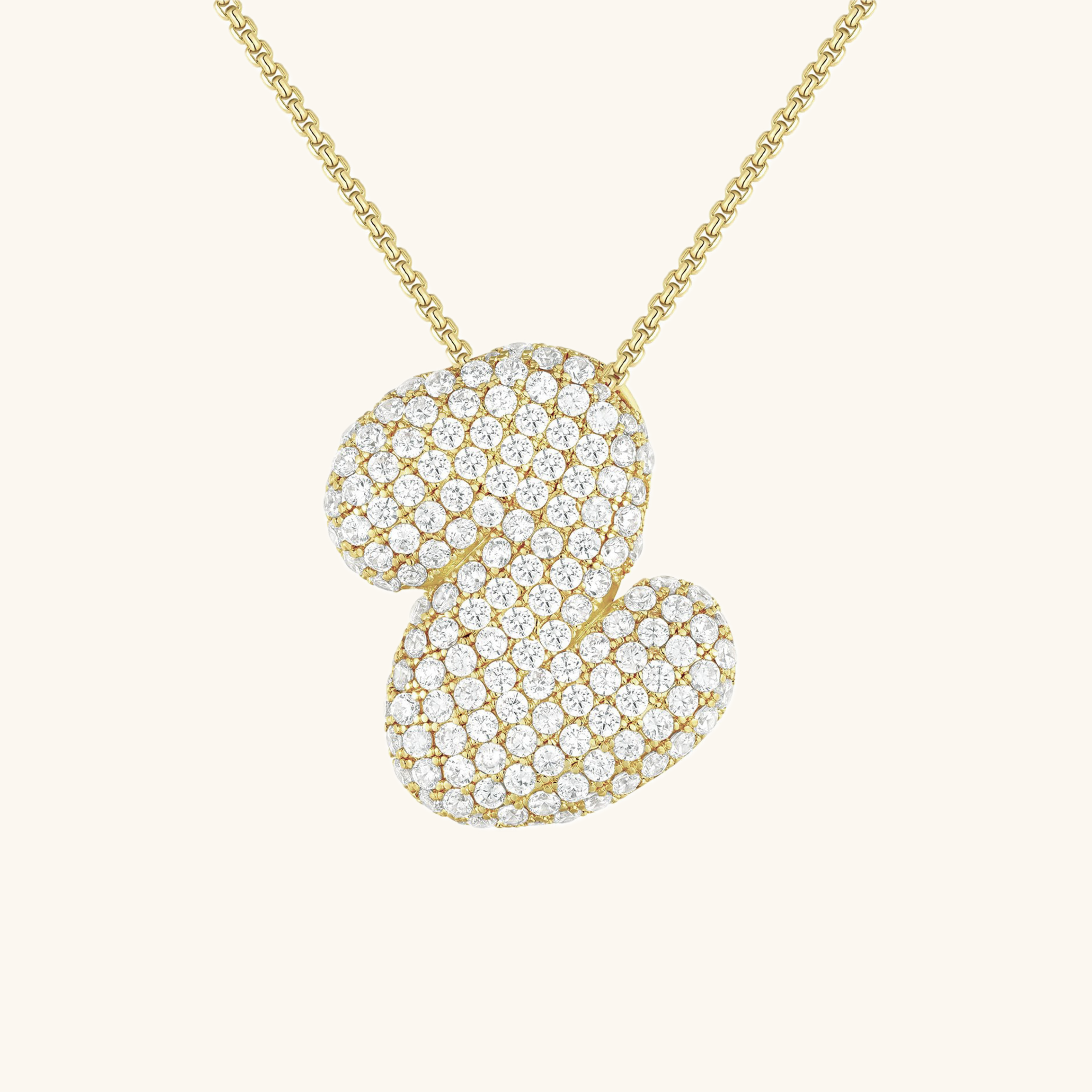 BUBBLE | Initiaal Diamant Ketting