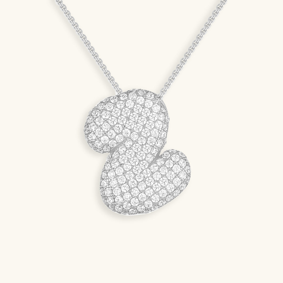 BUBBLE | Initiaal Diamant Ketting